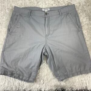 Calvin Klein Grey Cotton Flat Front Shorts  Sz 36